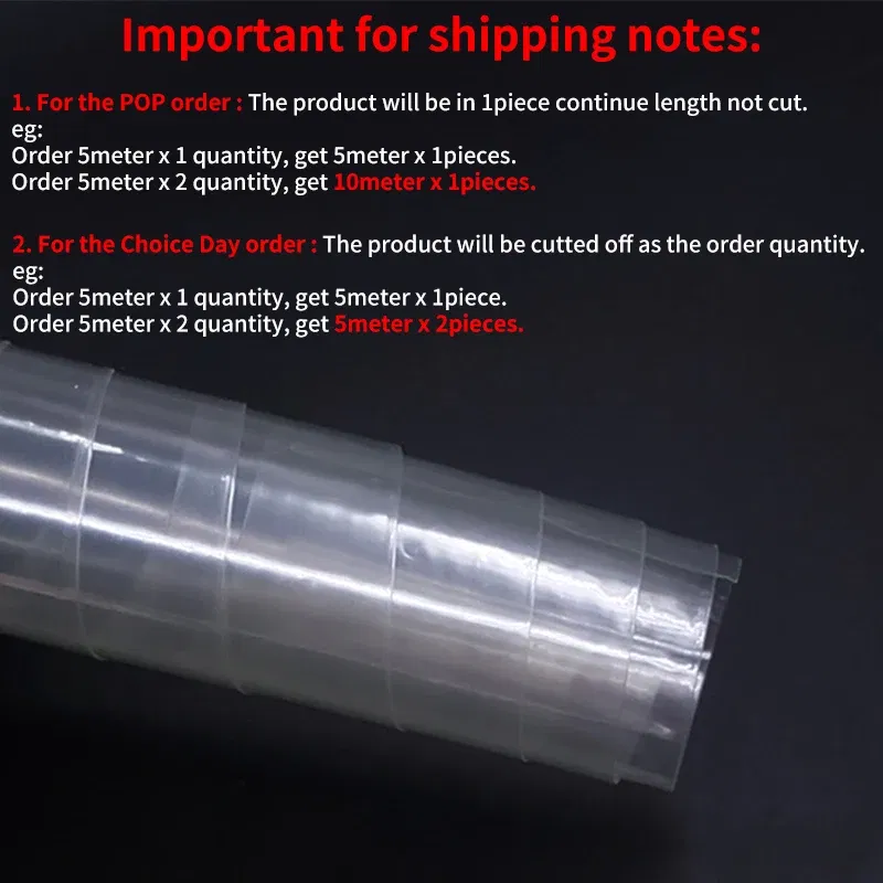 Color: Clear, Length: 1.5m, Inside Diameter: 100 mm - 1/5/20M 18650 Battery PVC Heat Shrink Tube Pack 10mm~ 100mm Insulated Film Wrap Lithium Case Protection Cable Sleeve Transparent