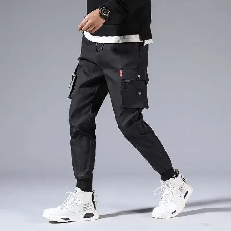 Color: black, Size: XL - New Men Cargo Tactical Pants Work Combat Multi-pockets Casual Training Trousers Overalls Clothing Joggers Hiking Mens Cargo Pant