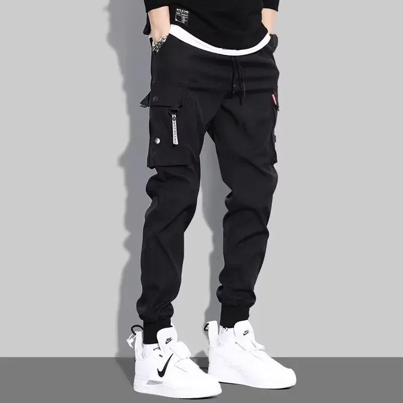 Color: black, Size: XL - New Men Cargo Tactical Pants Work Combat Multi-pockets Casual Training Trousers Overalls Clothing Joggers Hiking Mens Cargo Pant