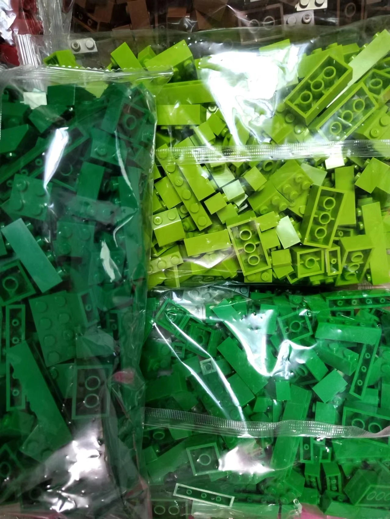 Color: Multicolor - Bulk Building Blocks Large bricks 17 Single colour 260g Free assembly Compatible  LEGO Children's educational creative toys DIY