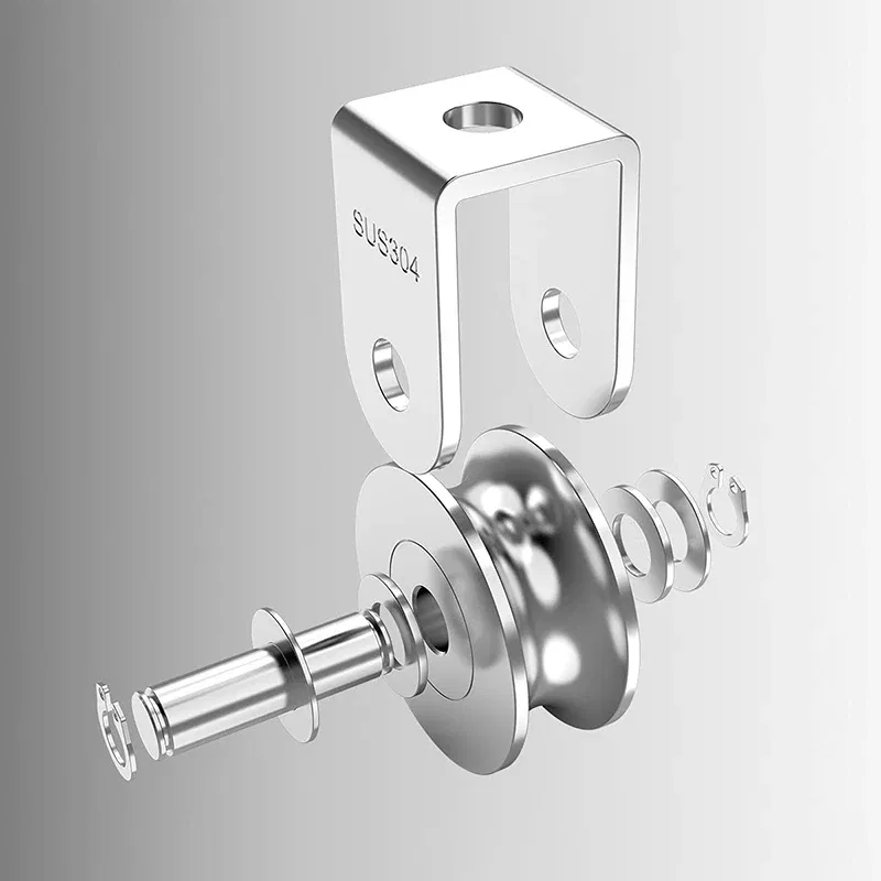 Ships From: CHINA, Type: Triple-Wheel - Wheel Pulley 304 Stainless Steel Heavy Duty Track Wheel Rigid Caster Sliding Gate Roller Wheel Detachable Duplex Bearing