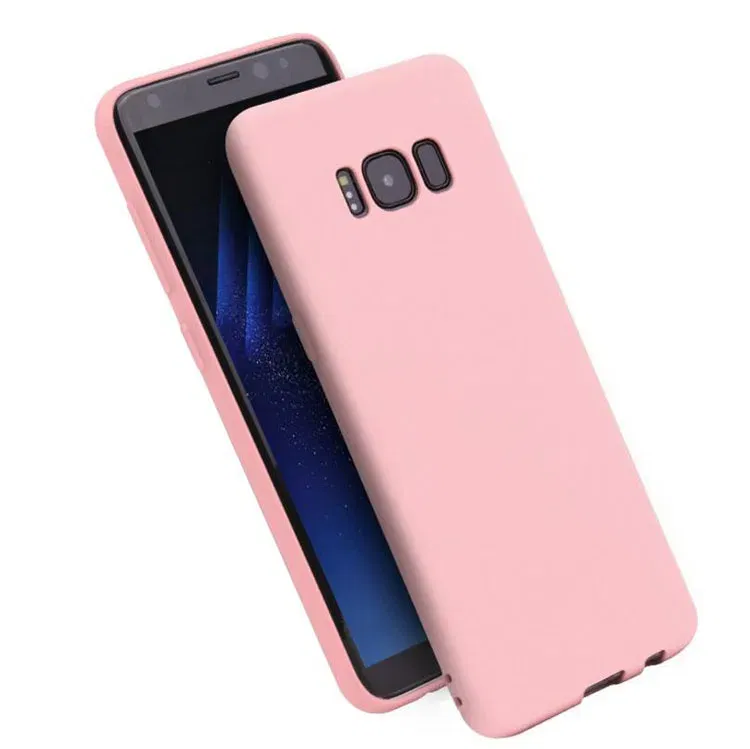 Color: Blue, Material: PC - Case For Samsung Galaxy S8 S9 S10 S20 Ultra A6 A7 A8 A9 2018 S20 Plus A10 A20 A30 A50 A70 Matte Silicone Soft TPU Cover case