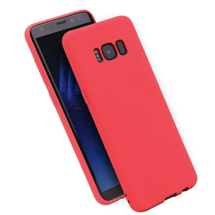 Color: Blue, Material: PC - Case For Samsung Galaxy S8 S9 S10 S20 Ultra A6 A7 A8 A9 2018 S20 Plus A10 A20 A30 A50 A70 Matte Silicone Soft TPU Cover case