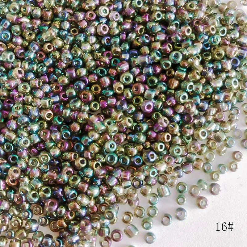 Color: Clear, Item Diameter: 4mm - 2mm 3mm 4mm Glass Seed Loose Beads Small Charms DIY Craft Bracelet Beads for Jewelry Making Supplies Necklace Accessories