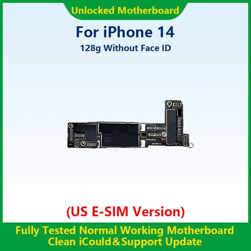 Color: Orange, Ships From: CHINA - Top 100%Working Fully Tested Mainboard For iPhone 14 Pro Max Unlocked Motherboard With Face ID Cleaned iCloud US E-SIM Version