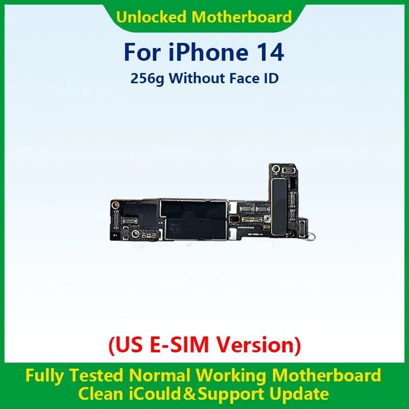 Color: Orange, Ships From: CHINA - Top 100%Working Fully Tested Mainboard For iPhone 14 Pro Max Unlocked Motherboard With Face ID Cleaned iCloud US E-SIM Version