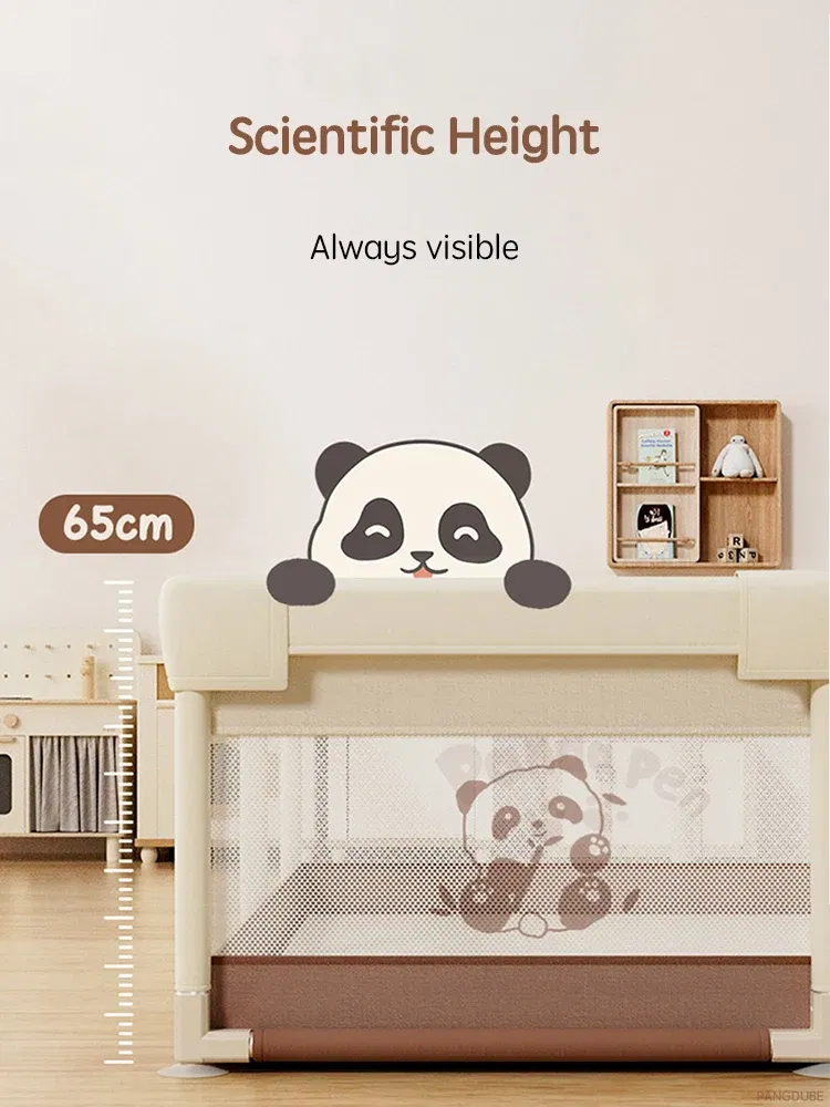 Color: GRAY, Ships From: CHINA - PANGDUBE Panda Baby Playpens Children's Playpen Optional 4 Sizes Playpen for Baby Activity Gym Kids Play Fence Playground