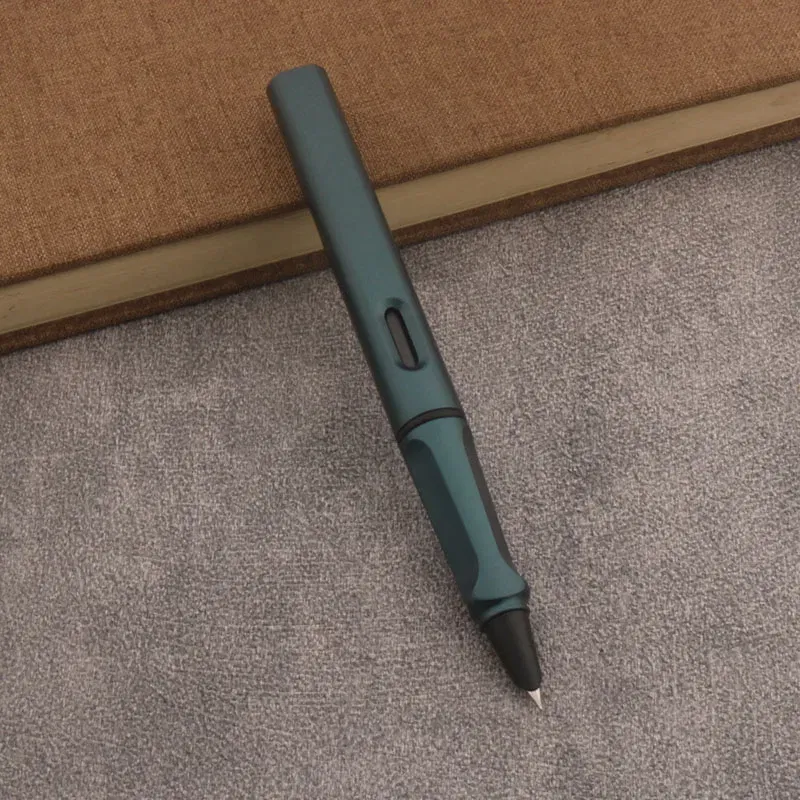 Color: Yellow - 1pc Naginata Fountain Pen Matte Blue Handmade Grinding 1.5mm Nib Business Office School Supplies Writing Pens