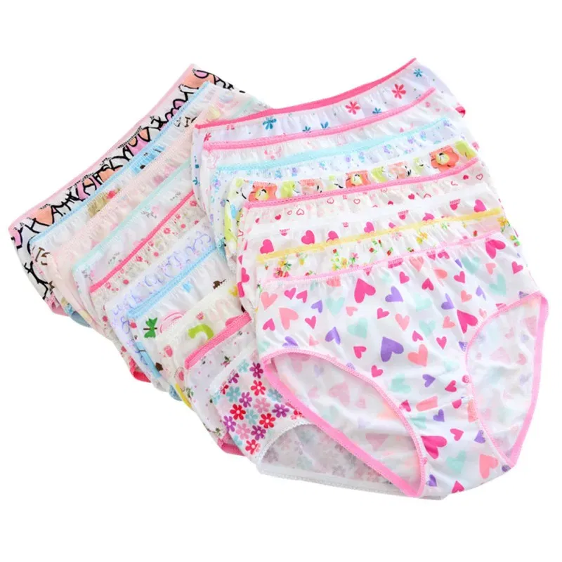 Color: multi, Kid Size: 6 - 6 Pcs/Lot Kids Underwear For Girls Cotton Cartoon Triangle Panties Princess Kids Girls Briefs Panties 0-12Y