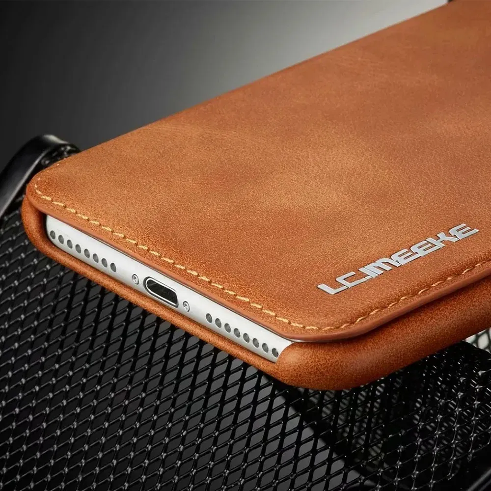 Color: Red, Material: PC - Luxury Ultra Thin Leather Case Flip Cover for Samsung S24 S23 S22 S21 S20 FE Ultra Plus A53 A52s S10  A50 S9 Note 20 10
