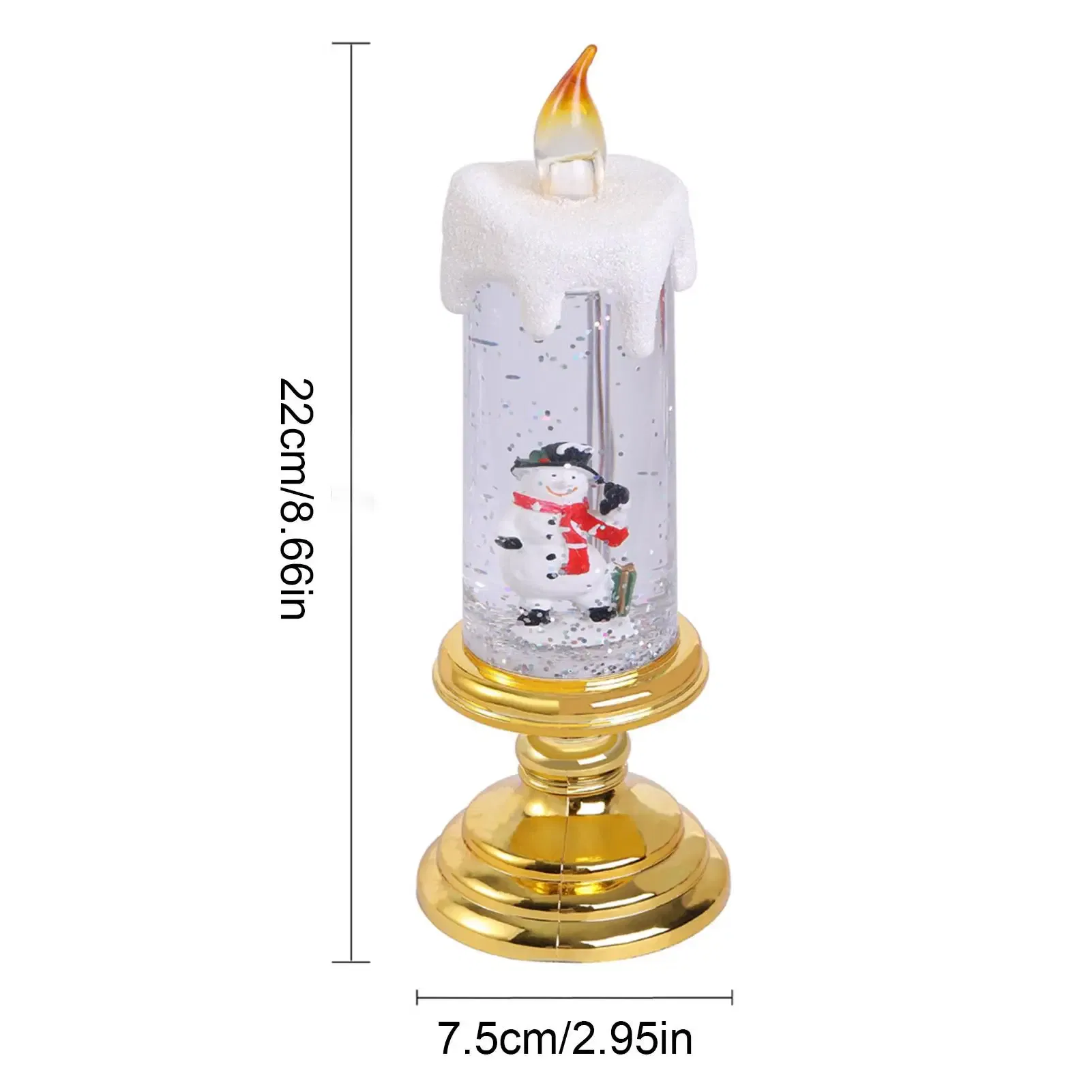Color: Red, Ships From: United States - Led Christmas Candles Christmas Candles With Pedestal Christmas Party Ornament For Him Her Christmas Gift For Changing