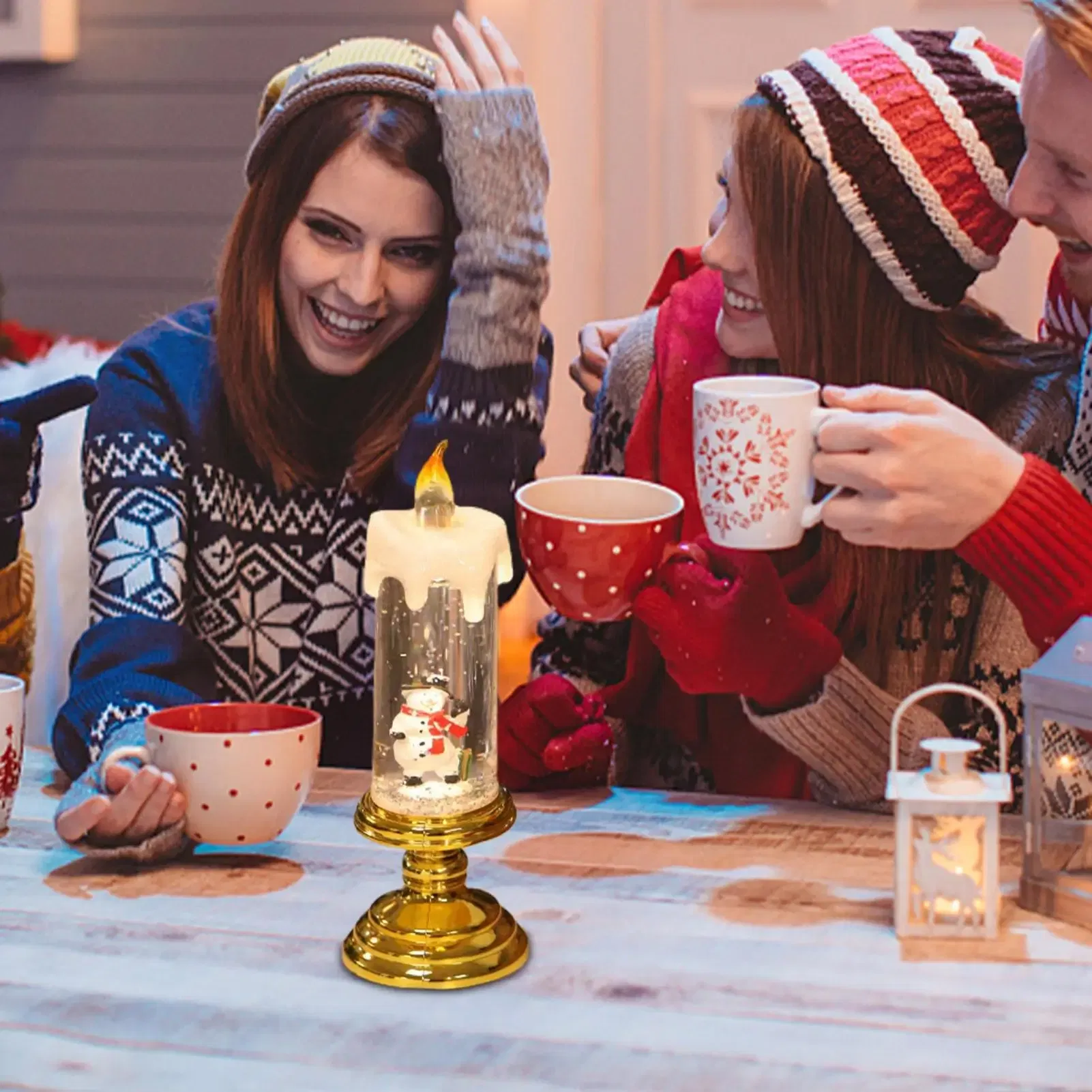 Color: Red, Ships From: United States - Led Christmas Candles Christmas Candles With Pedestal Christmas Party Ornament For Him Her Christmas Gift For Changing
