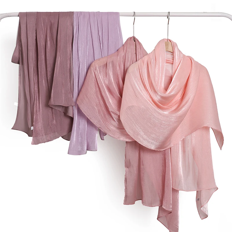 Color: dusty camel - Solid Luxury Fashion Women Hijab Scarf Long Silk Soft Slippy Comfortable Scarves Shawl Muslim Neckerchief Outdoors Bandanna