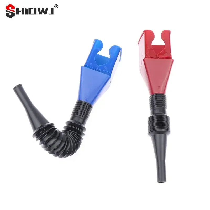 Color: RED - 1Pc Car Refueling Funnel Gasoline Foldable Engine Oil Funnel Plastic Funnel Car Motorcycle Refueling Tool Auto Accessories