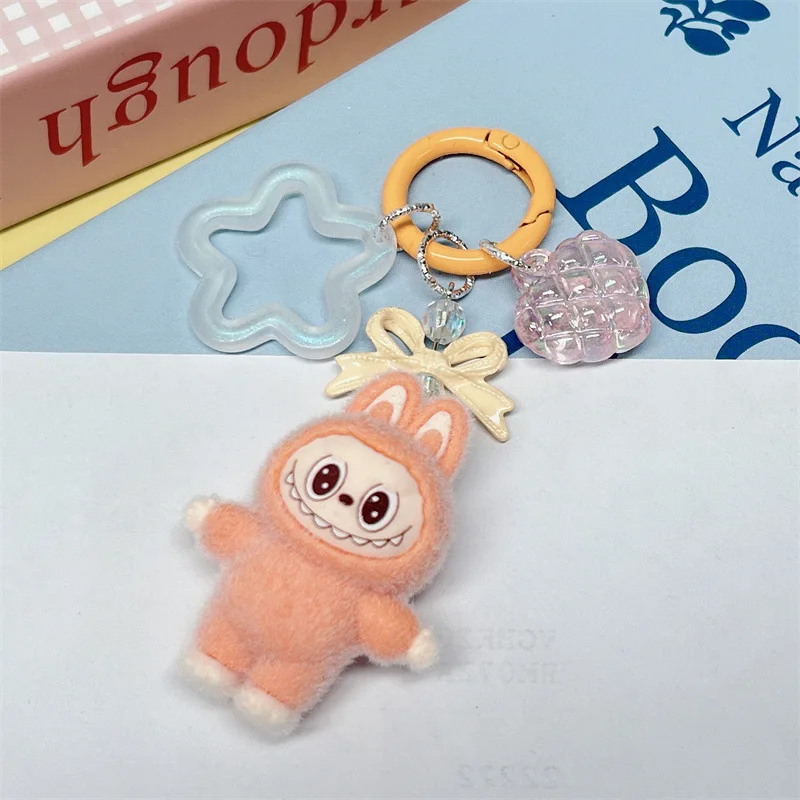 Color: green, Ships From: CHINA - Cute flocking anime keychains, charming 3D accessories, car key rings, jewelry, cartoon phone pendants, gifts