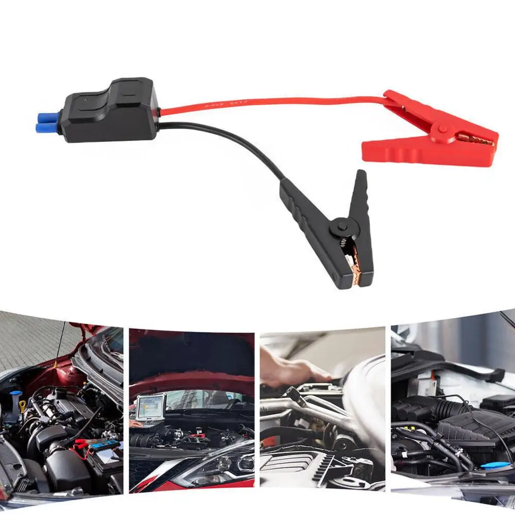 12V Jump Starter Alligator Clip For Car Trucks Emergency Battery Jump Cable Clamps With EC5 Plug Connector Car Accessories
