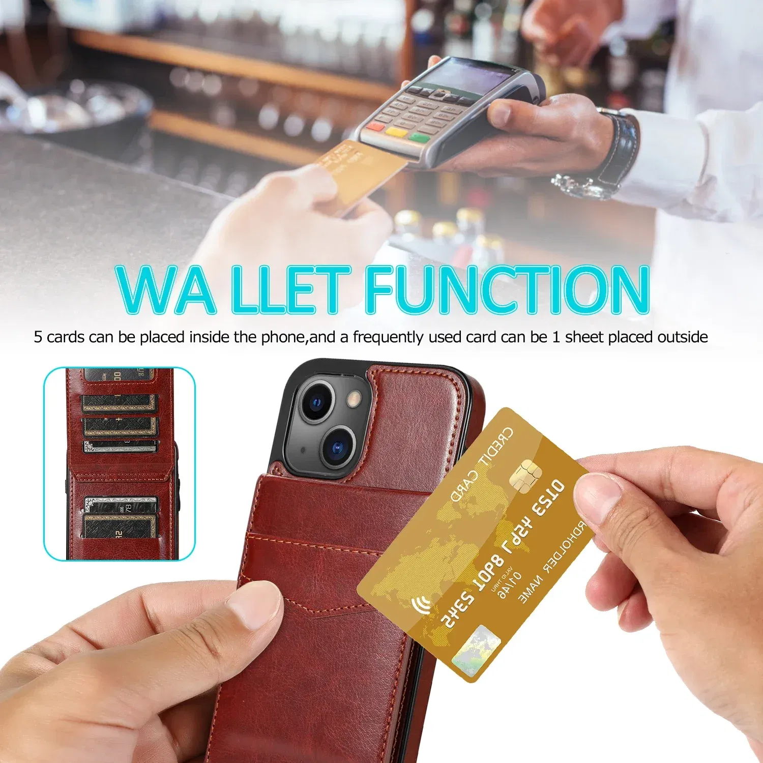 Color: SKY BLUE, Material: Microfiber - Faux Leather Wallet Kickstand Phone Case for IPhone 13 12 Mini 16E 16 15 14 11 Pro Max X XR XS 7 8 Plus Case with Credit Card
