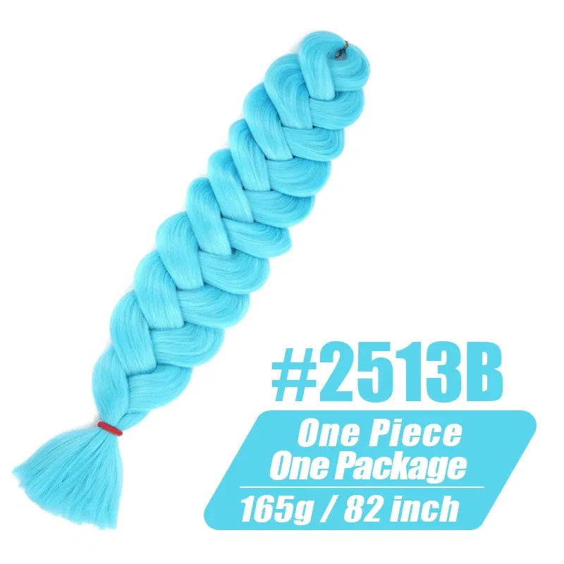 Color: P4/24, Stretched Length: 32inches, Ships From: CHINA, Bulk Buy: 3Pcs/Lot - Synthetic Braiding Hair Wholesale 82Inch 165g Ombre Braiding Hair Packs Jumbo Braid Hair For Women DIY Hairstyle Blue Grey