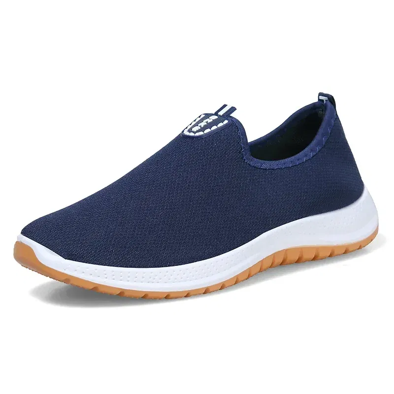 Color: Blue, Shoe Size: 40 - 2022 Leisure Sports Cloth Shoes Men's Mesh Breathable Soft Sole Running Shoes