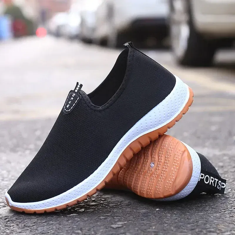 Color: Blue, Shoe Size: 40 - 2022 Leisure Sports Cloth Shoes Men's Mesh Breathable Soft Sole Running Shoes