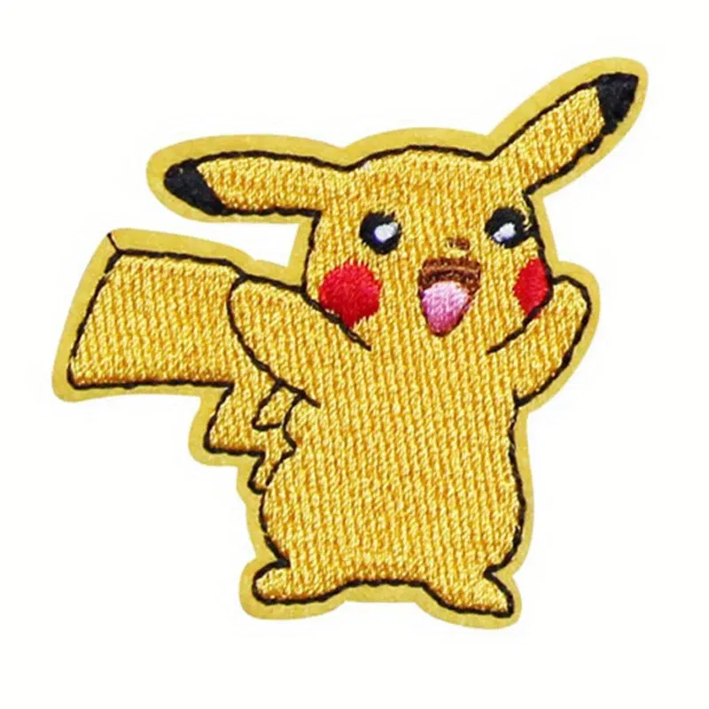 Color: DULL - Anime Game Cute Duck Patch for Clothing Cartoon Animals Badges Iron On Patches Sewing Fabric Patch Stripes Diy Patch Sticker