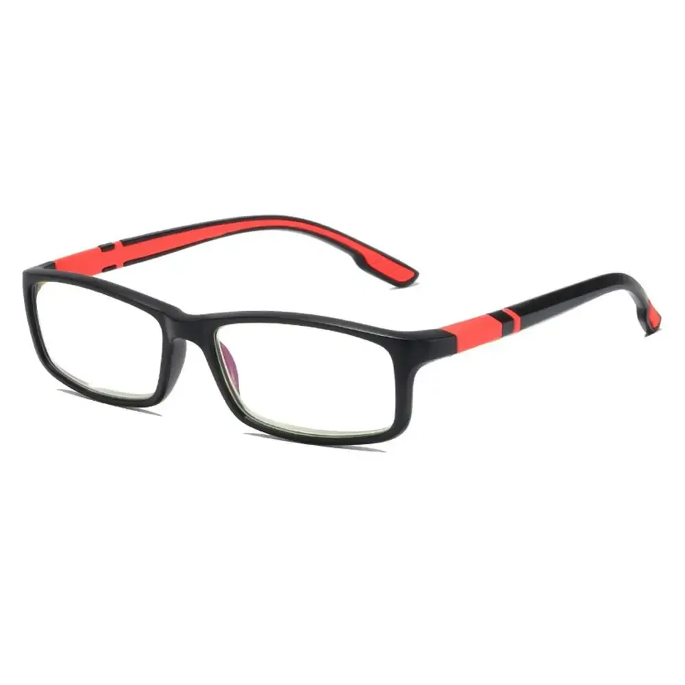 Frame Color: GRAY, Eye Prescription: +75 - Reading Glasses Men Fashion Sports Anti-blue Light Blocking Reading Eyewear Grey Red TR90 Frame Presbyopia Eyeglasses