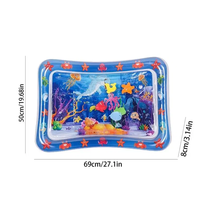 Color: Blue, Ships From: CHINA - Thickened Water Sensory Mat Interactive And Engaging Experience For Pets And Kids Coolling Sensor Water Playmat Cat Dog Supplies