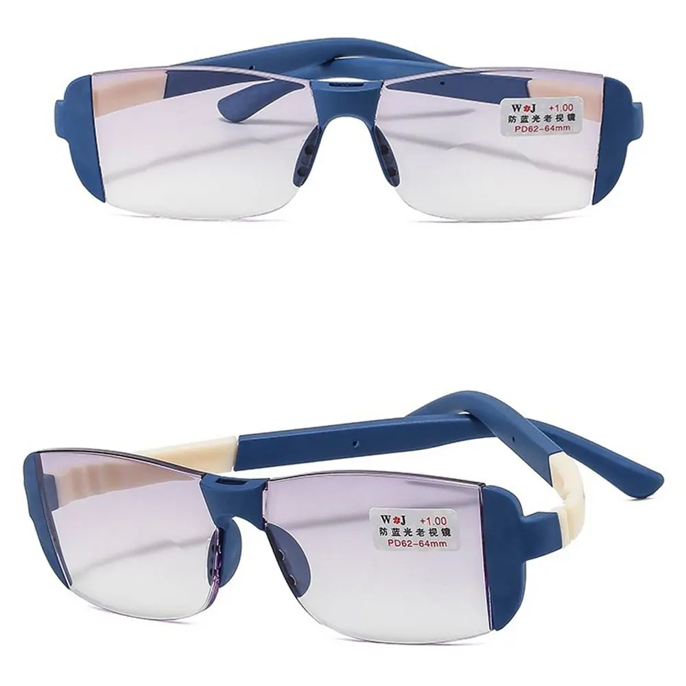 Frame Color: green, Eye Prescription: +350 - Fashion Anti-Blue Light Reading Glasses Urltra-Light Eye Protection Men Women Elegant Comfortable Eyeglasses Unisex Glasses