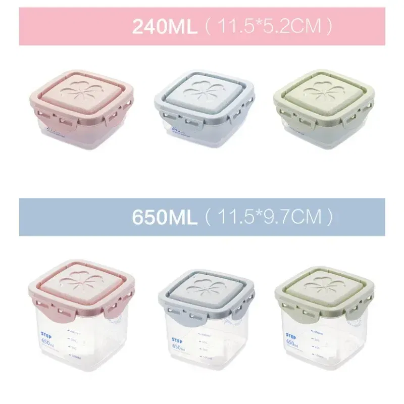 Color: Army Green - WBBOOMING Healthy Plastic Box Food Storage Box Storage Tank Airtight Plastic Containers Sealed Cans For Coarse Cereals Grains