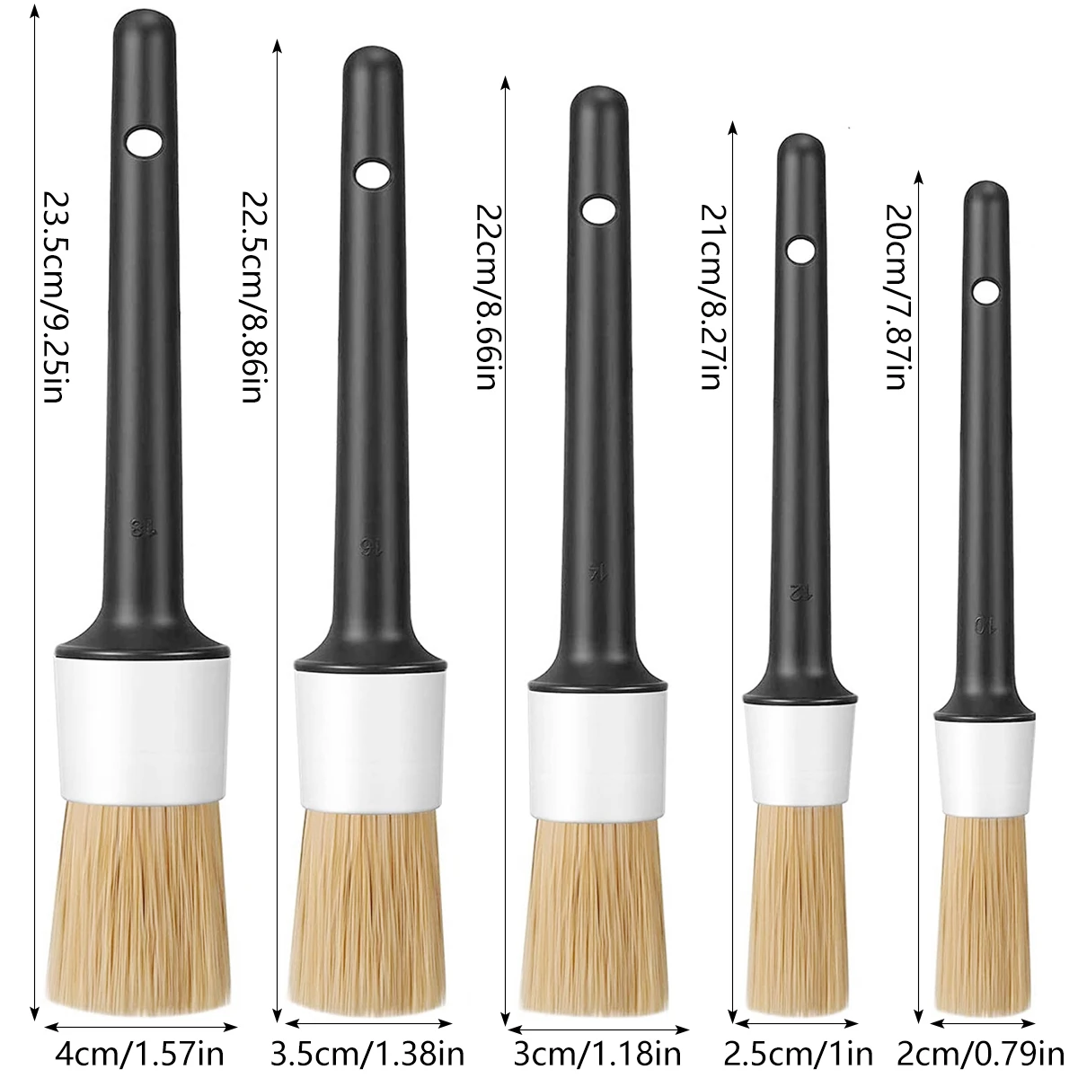 Color: GRAY - Car Detailing Brush Set Car Cleaning Brushes Sponges Towels for Car Air Vents Rim Cleaning Dirt Dust Clean Tool Wash Accessories