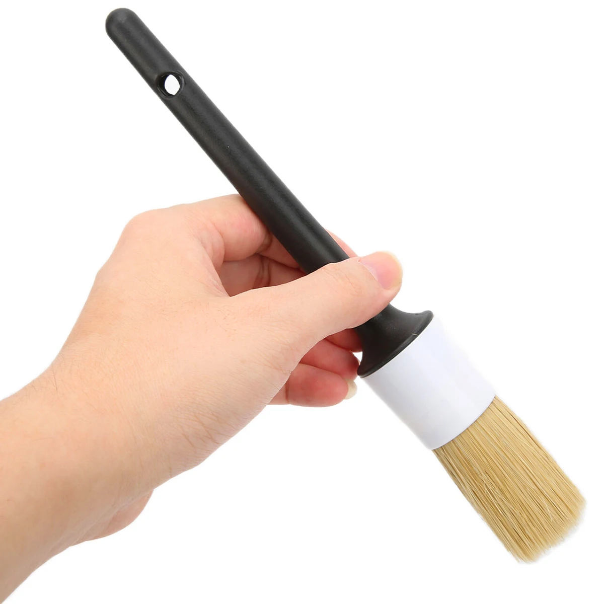 Color: GRAY - Car Detailing Brush Set Car Cleaning Brushes Sponges Towels for Car Air Vents Rim Cleaning Dirt Dust Clean Tool Wash Accessories