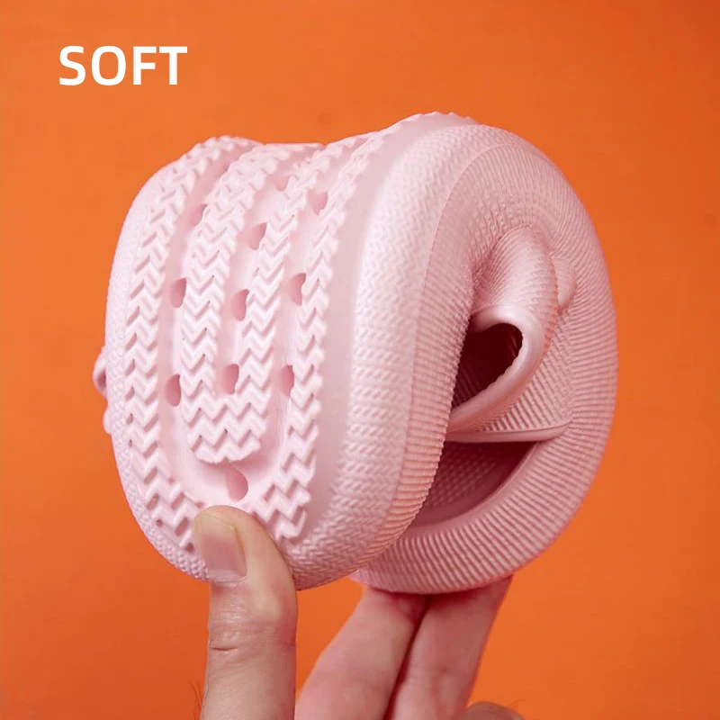 Color: Chocolate, Shoe Size: 4 - Fashion Buckle Thick Platform Slippers Women Home Soft Sole eva Cloud Slides Sandals Woman 2023 Summer Non Slip Beach Flip Flops
