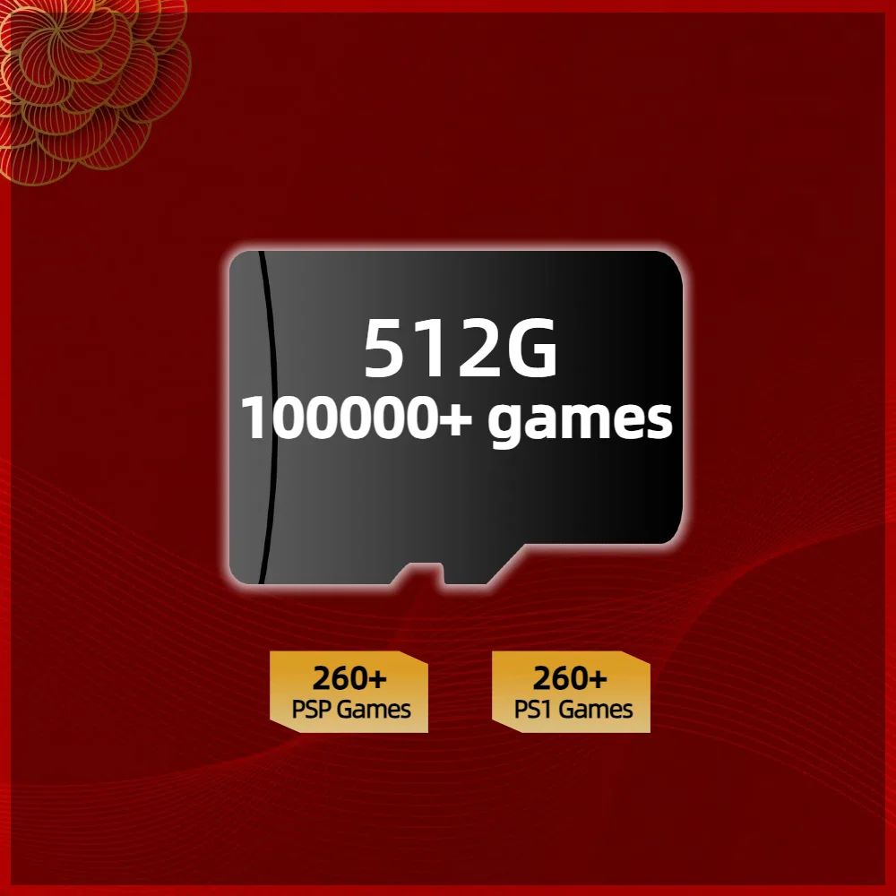 Color: Red, Ships From: CHINA - Game Card For Powkiddy RGB30 Memory TF Plug&Play Pre-install Retro Games PSP PS1 SD portable Handheld High Speed Card 1Tb 512G