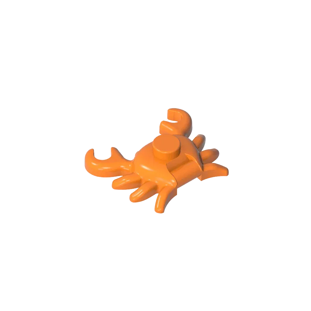 Color: WHITE - Gobricks GDS-2024 Animal, Crab  compatible with lego 33121 Assembles Building Blocks children's toys