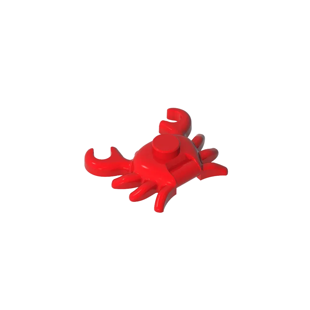 Color: WHITE - Gobricks GDS-2024 Animal, Crab  compatible with lego 33121 Assembles Building Blocks children's toys