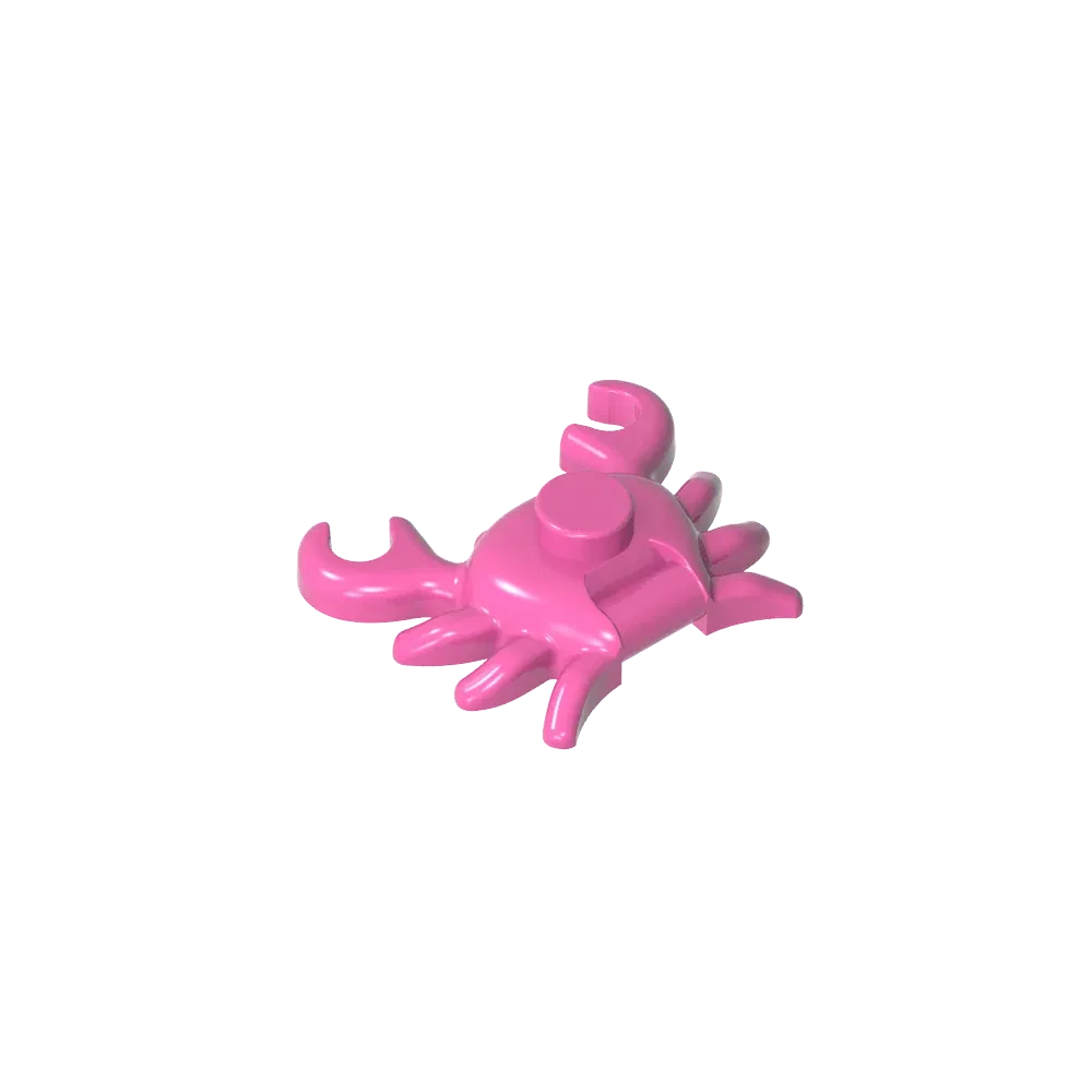 Color: WHITE - Gobricks GDS-2024 Animal, Crab  compatible with lego 33121 Assembles Building Blocks children's toys