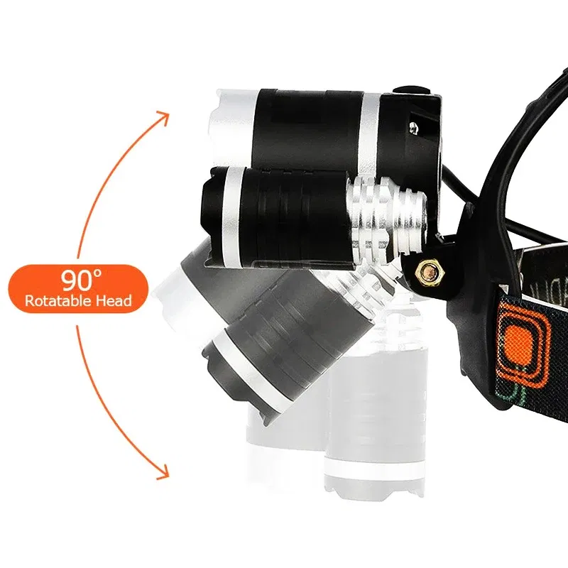 Emitting Color: RGB, Ships From: CHINA - ZK20 LED Headlamp 8000 Lumen Torch Flashlight Headlight Waterproof Head Light Camping Hiking Fishing Mining Light Lamp Torch