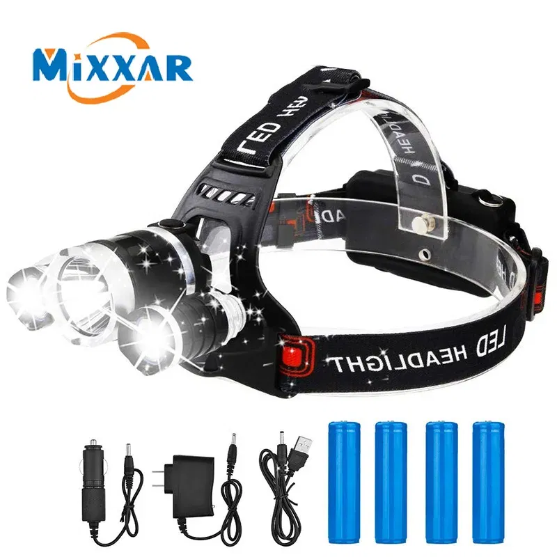 Emitting Color: RGB, Ships From: CHINA - ZK20 LED Headlamp 8000 Lumen Torch Flashlight Headlight Waterproof Head Light Camping Hiking Fishing Mining Light Lamp Torch