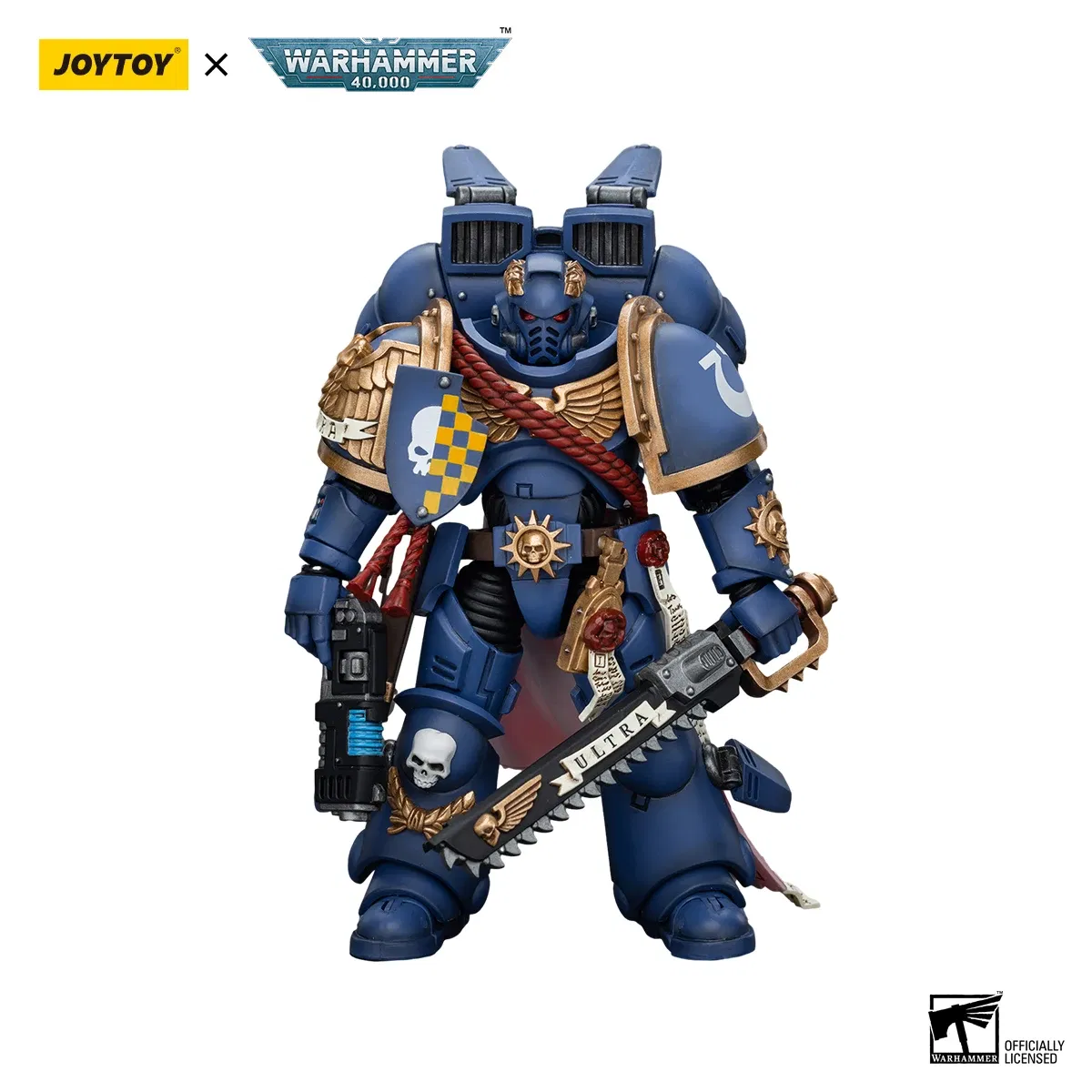 Color: Burgundy - [IN-STOCK]JOYTOY Warhammer 40K 1/18 Action Figures Ultramarines Lieutenant Titus&Remus Ventanus&Intercessors&Jump Pack  Model