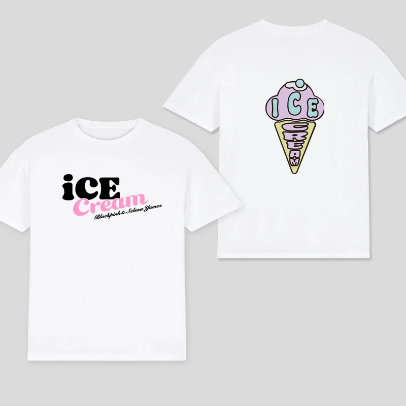 Color: SKY BLUE, Size: XXL - 100% Cotton T Shirt Men Women T-shirt Black Print Pink Kpop Short Sleeve Casual Oversized Girl Tee Fashion Big Size Clothing
