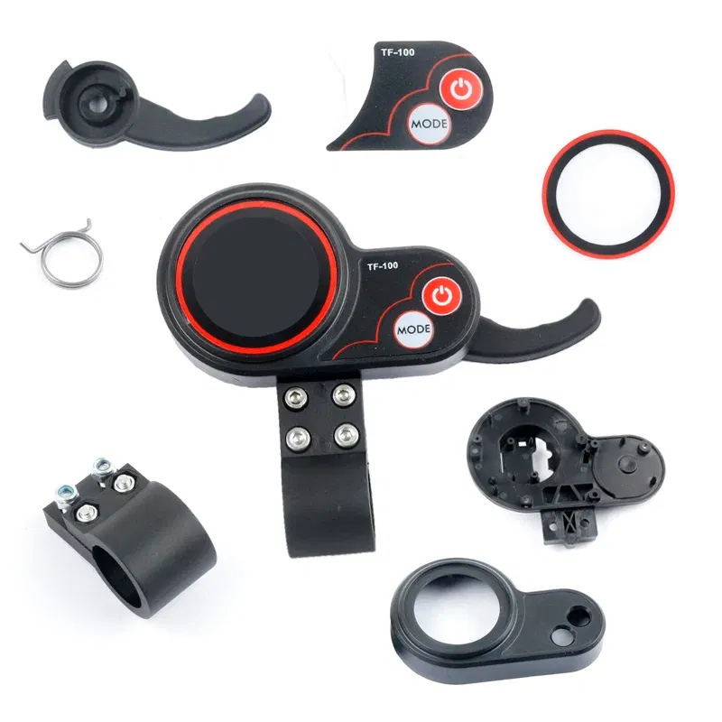 Color: Green - 1 pcs Electric Scooter Instrument TF-100 JH-01 Display Scooter Skateboard Dashboard parts replacement cover for Zero10x Kugoo M4