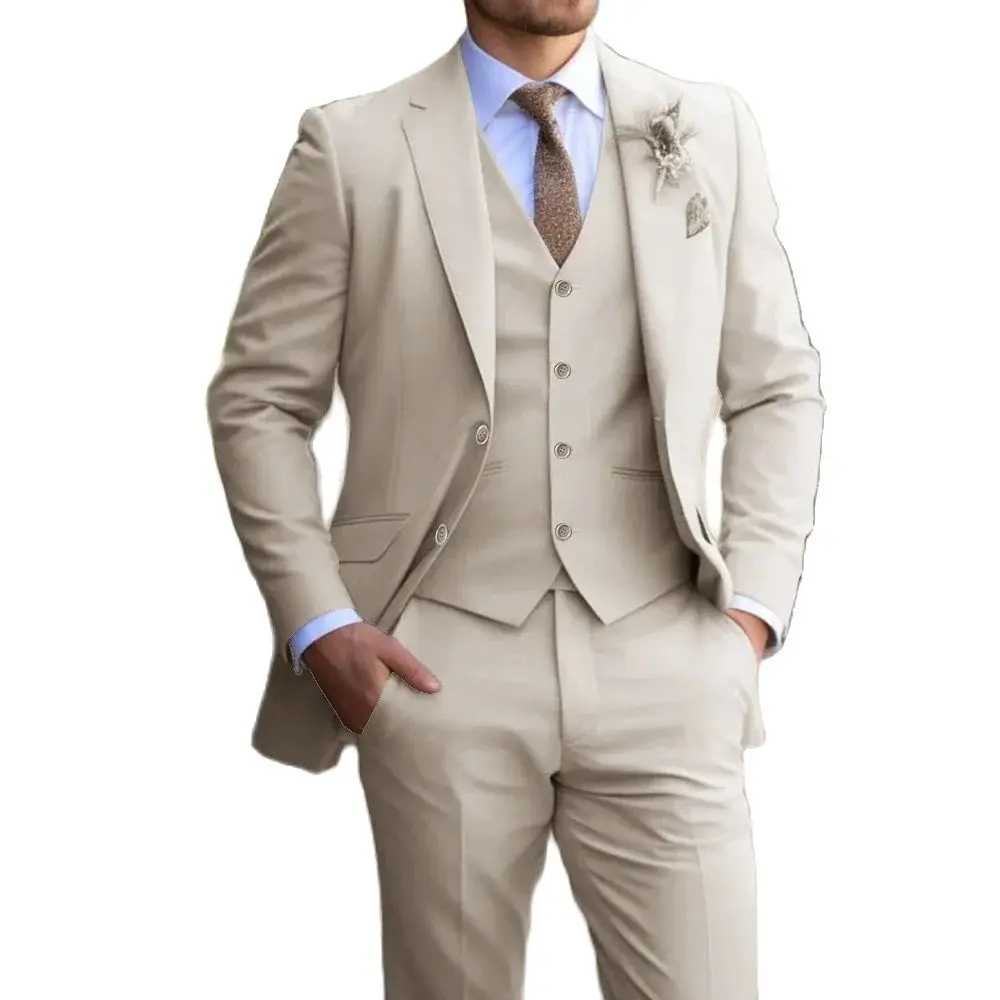 Color: black, Size: 5XL - Suit 3-piece Classic men's fashion slim-fit suit Vest Pants suit Men's dress Casual Dress Formal Business wedding
