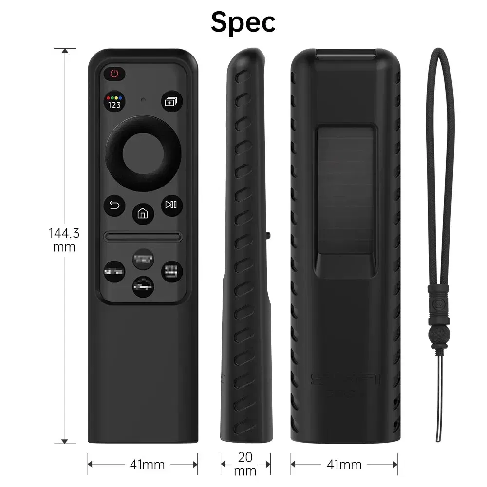 Color: light yellow - Silicone Remote Cover for Samsung 2023 TM2360E BN59 01432A TM2361E BN59 01455E Samsung Smart TV Remote Anit Lost with Lanyard