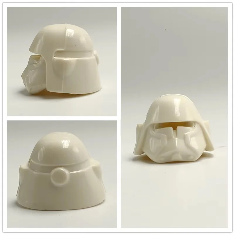 Color: Yellow - 1Pcs Star Wars Clone Trooper Helmet Building Block Mini Action Figure Toys