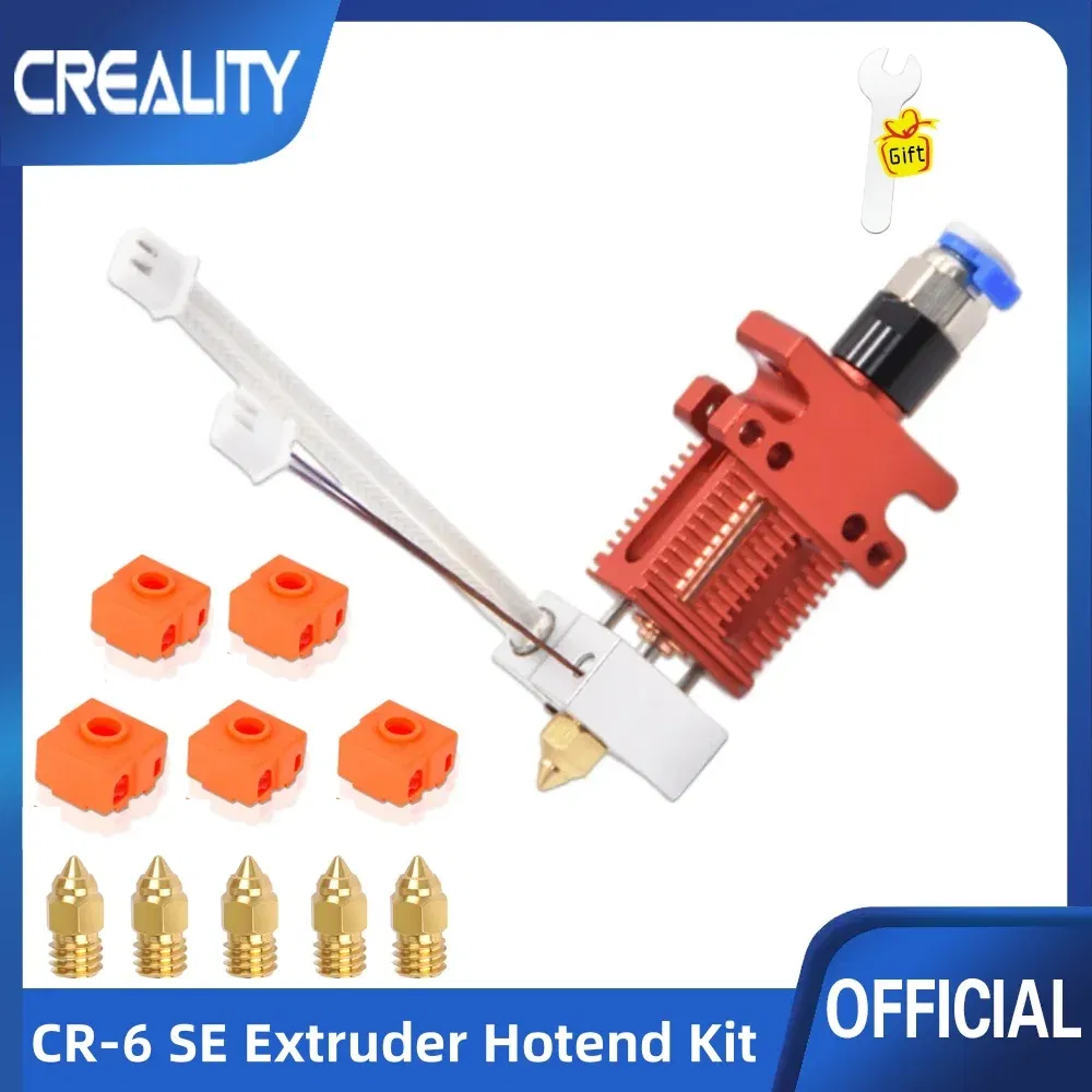 Color: GRAY - CR-6 SE 3D Printer Extruder Hotend Kit All Metal Extrusion Assembled Extruder 3D Printer Parts for Creality CR-6 SE 3D Printer