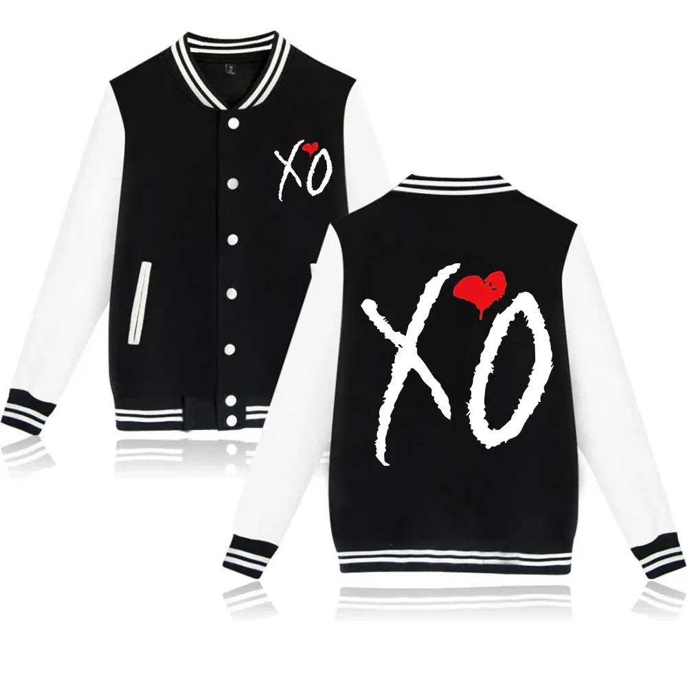 Color: Blue, Size: M - The Weeknd XO Jacket Hoodie The Weeknd The Host Music Sweatshirt Long Sleeve  Baseball Uniform Clothes Unisex