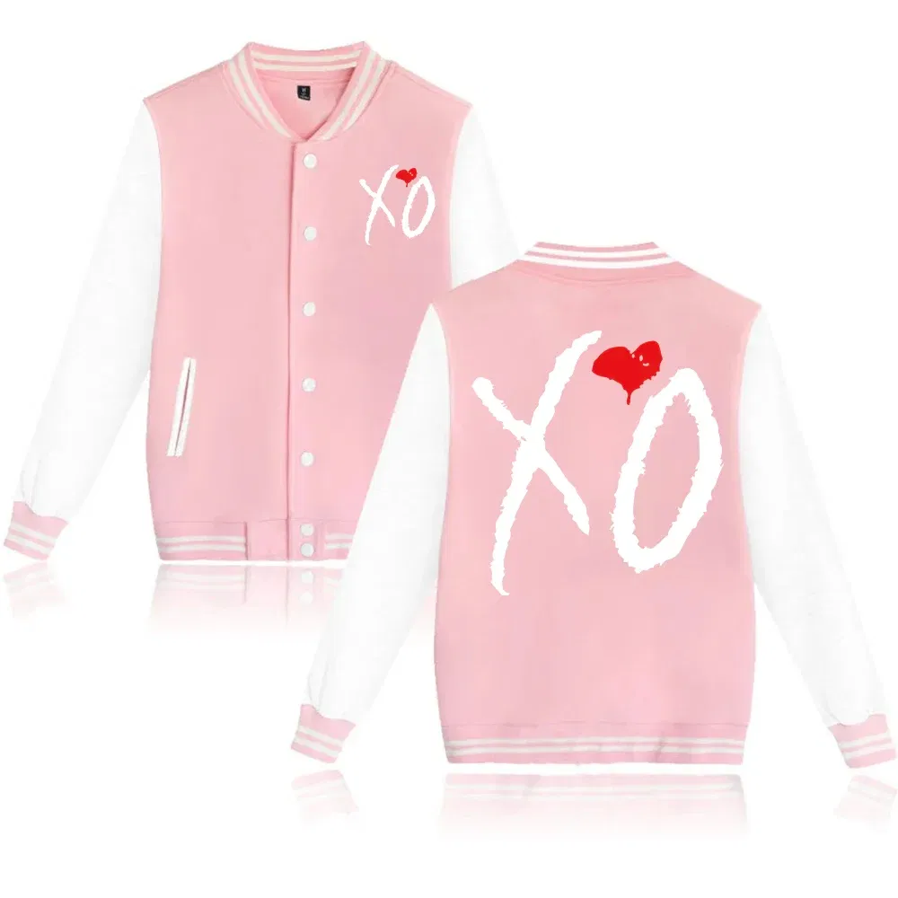 Color: Blue, Size: M - The Weeknd XO Jacket Hoodie The Weeknd The Host Music Sweatshirt Long Sleeve  Baseball Uniform Clothes Unisex