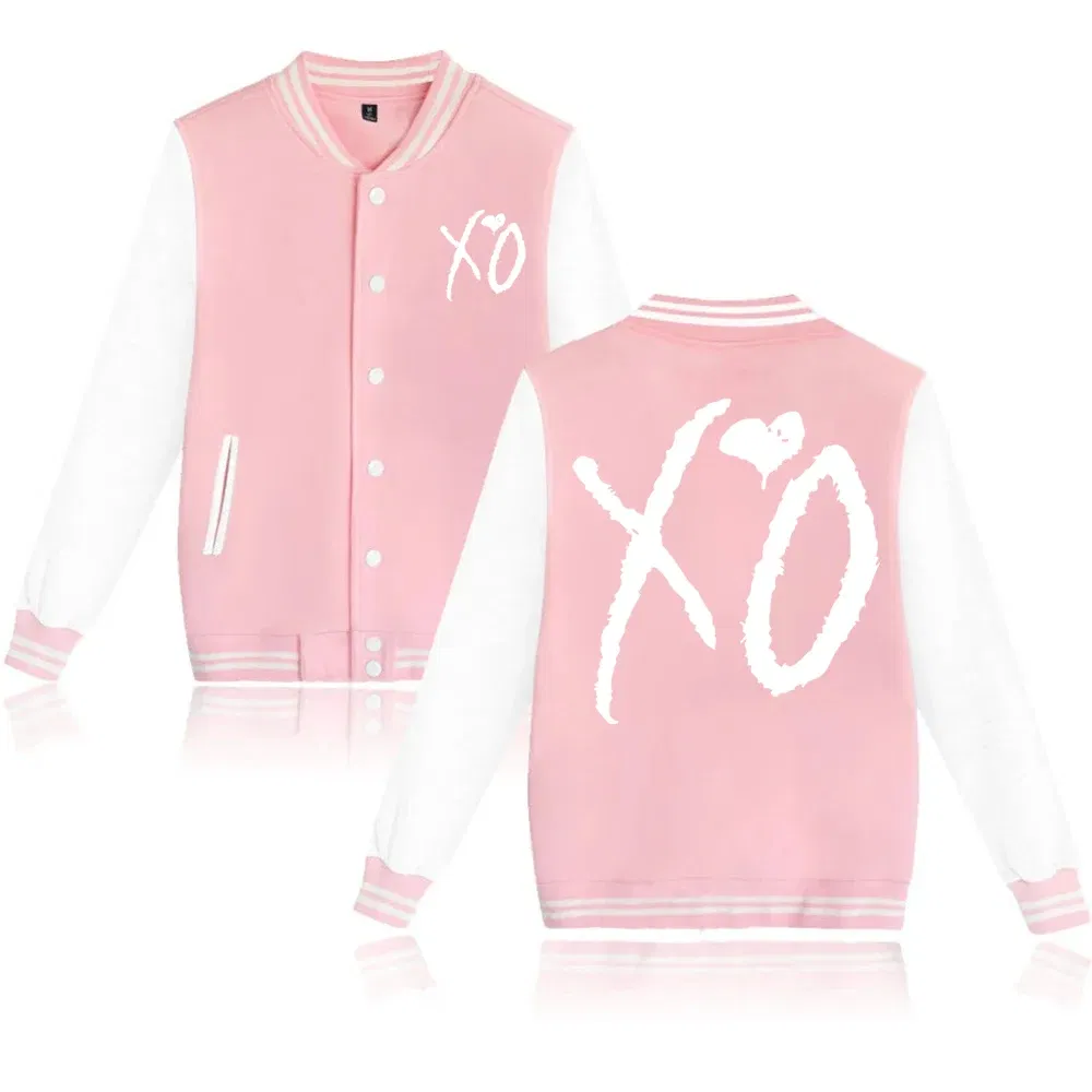 Color: Blue, Size: M - The Weeknd XO Jacket Hoodie The Weeknd The Host Music Sweatshirt Long Sleeve  Baseball Uniform Clothes Unisex