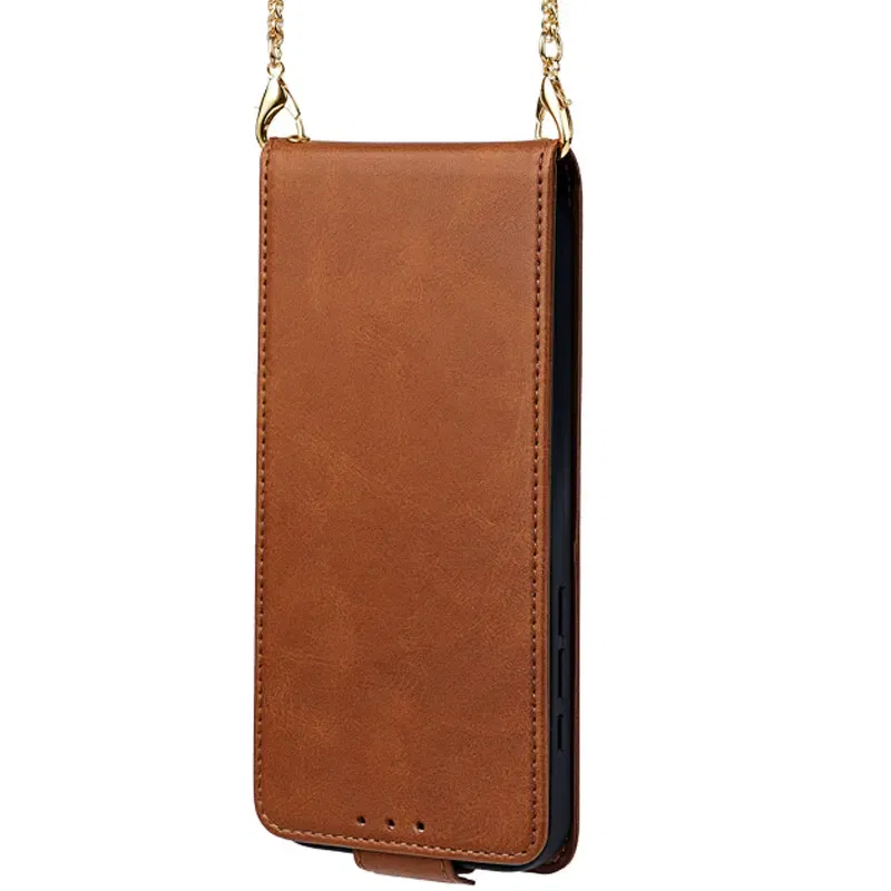Color: Dark Brown, Compatibility by Model: Galaxy A15 5G - Leather Phone Case for SAMSUNG Galaxy A05 A06 A16 A15 A36 A56 A26 5G  Crossbody Wallet Case Flip Mirror Cover with Long Lanyard