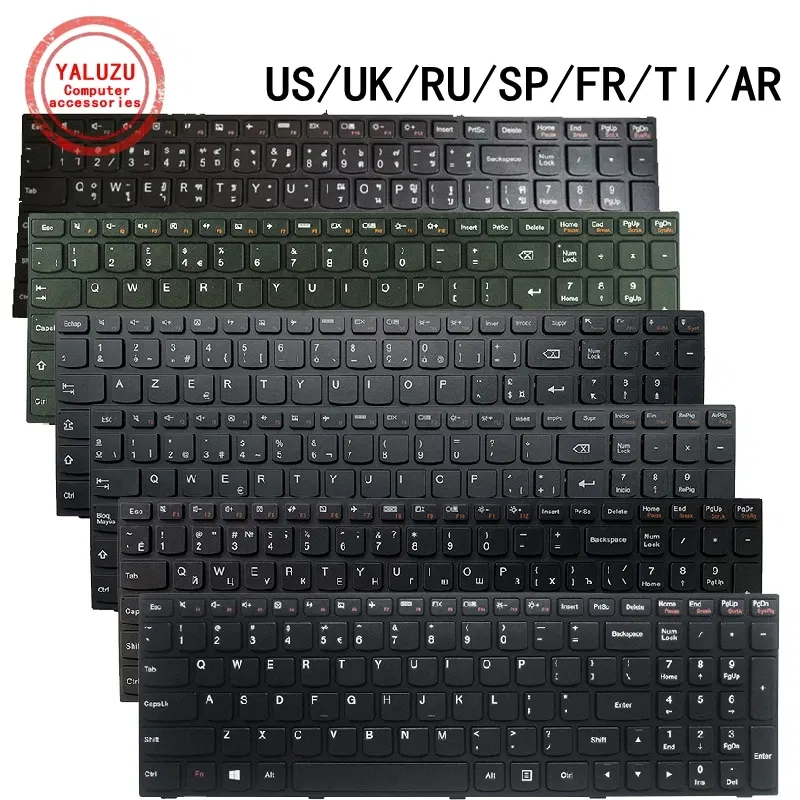 Color: Coffee - US/UK/RU/SP/FR/TI/AR Laptop Keyboard For Lenovo G50 G50-30 G50-45 G50-70/AT G50-80 B50 B50-30 B50-45 B50-70 B50-80 Y50C